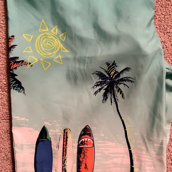 NWT Long Sleeve Oshkosh Swim Shirt and trunks size 12 - Picture 3 of 4